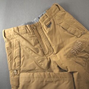 Sims Snowboard Cargo Ski Snow Winter Insulated Pants Boys XL Tan Trousers 27x27